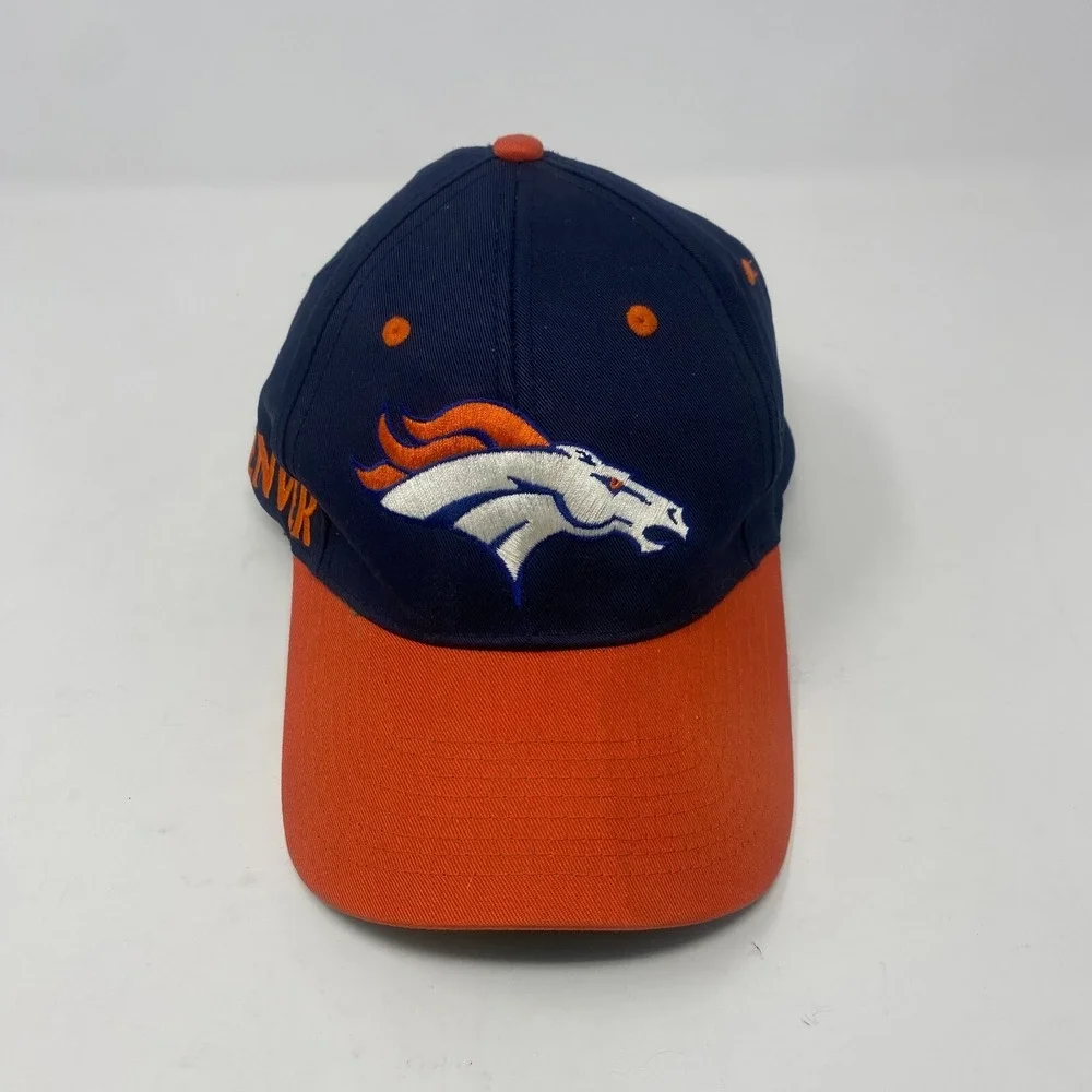 Denver Broncos Vintage Twins Enterprise Snapback Cap‎ Hat Blue and Orange